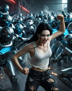 Girl V Robots