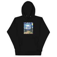 Starry Night by van Gogh And The UFO Hoodie