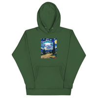 Starry Night by van Gogh And The UFO Hoodie