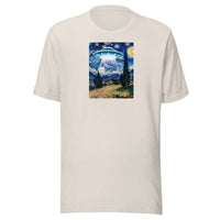 Starry Night by van Gogh And The UFO T-Shirt