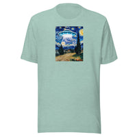 Starry Night by van Gogh And The UFO T-Shirt