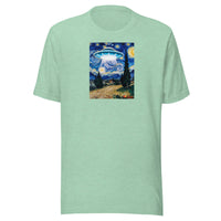 Starry Night by van Gogh And The UFO T-Shirt