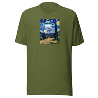 Starry Night by van Gogh And The UFO T-Shirt