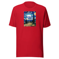 Starry Night by van Gogh And The UFO T-Shirt