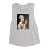 Girl With The Pearl Earring Selfie Tank Top