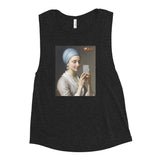 Girl With The Pearl Earring Selfie Tank Top