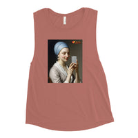 Girl With The Pearl Earring Selfie Tank Top